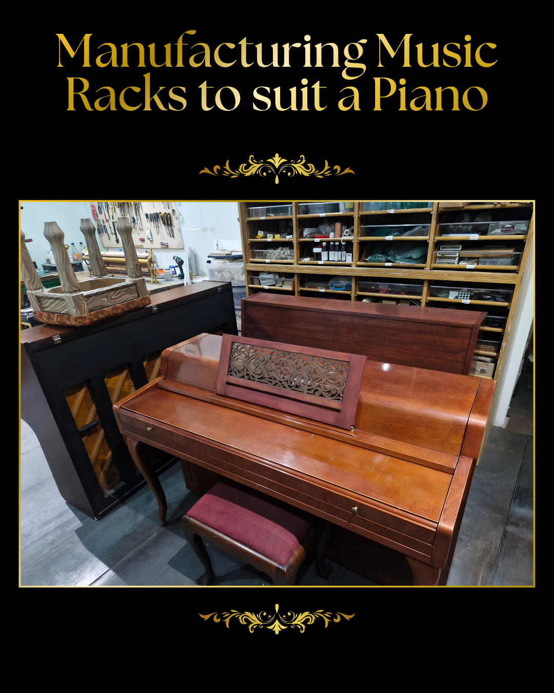 Piano restoration work in progress at The Piano Friend, Pretoria